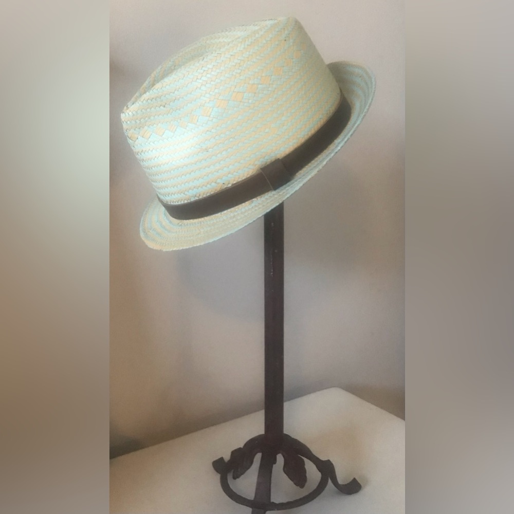 Gorgeous Pistil Straw/Leather Fedora
